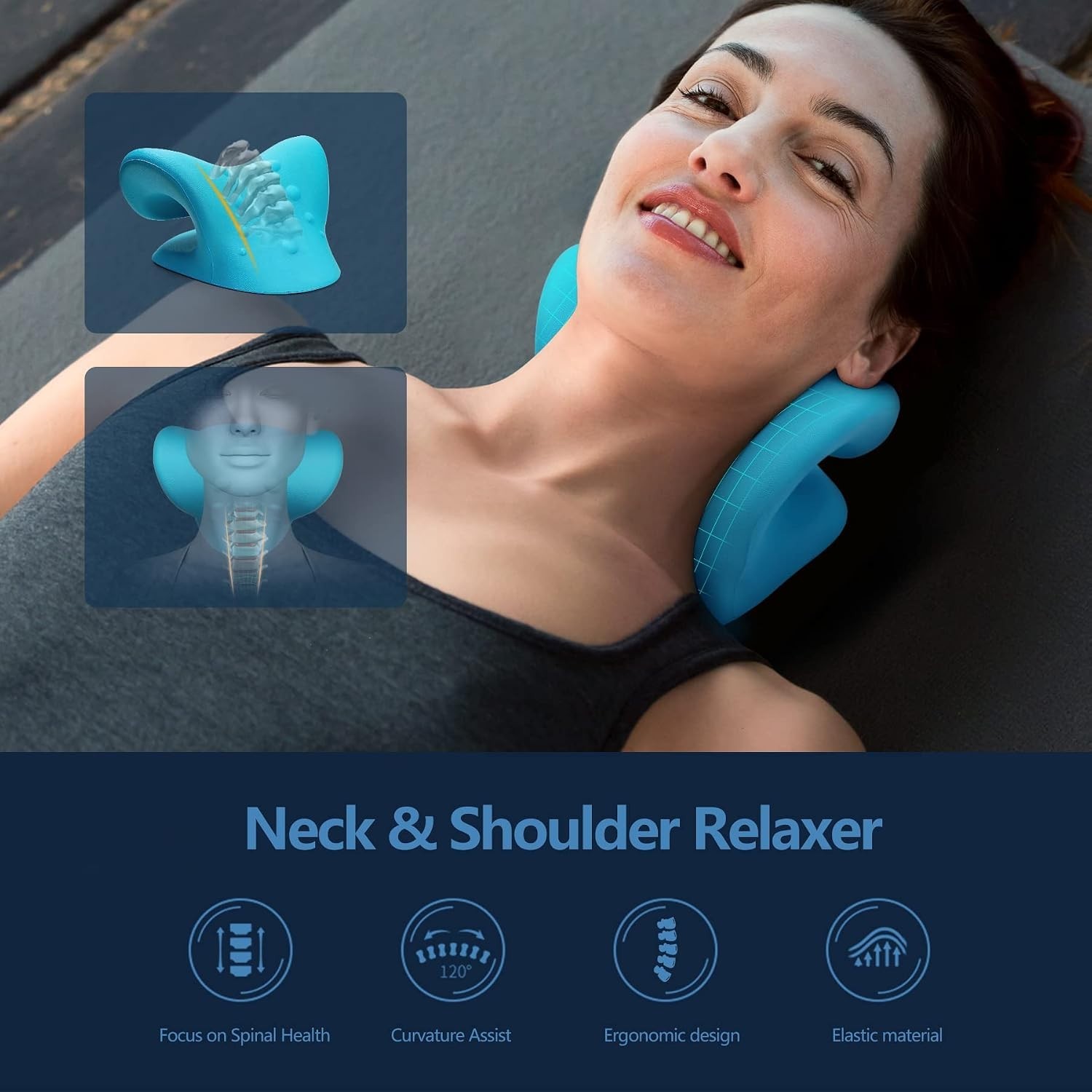 C-Shape Neck Relaxer: Ergonomic Cervical Pillow for Immediate Neck Pain Relief