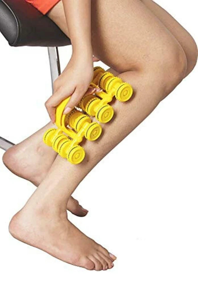Acupressure Health Care System Bodycare Massager (20 Cm X 10 Cm X 9 Cm, Yellow)