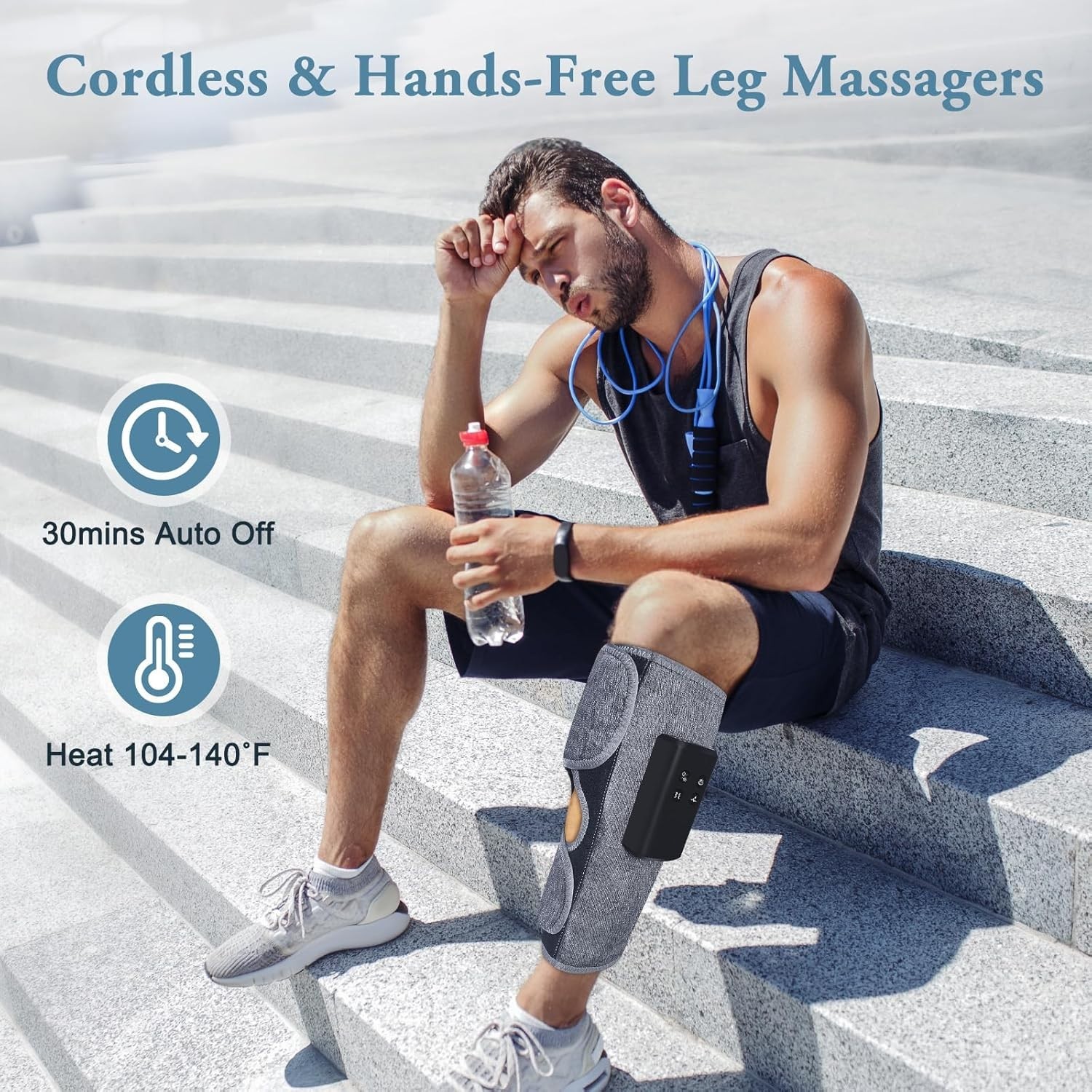 Size-Inclusive Air Compression Leg Massagers with 4 Extensions – 2 Pack Gift