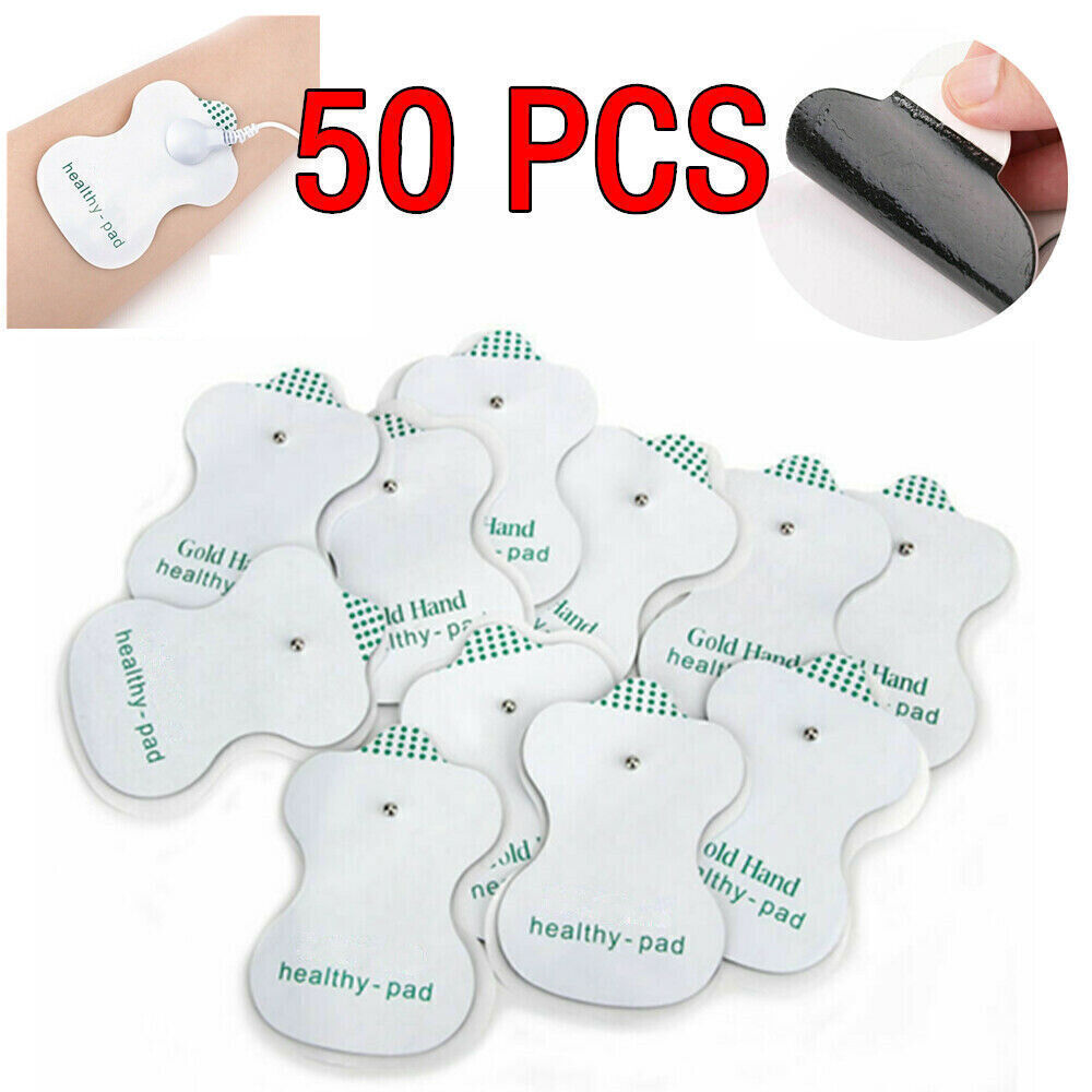 New Replacement Snap On Pads Electrode E.M.S TENS Unit Pulse Massager Machine