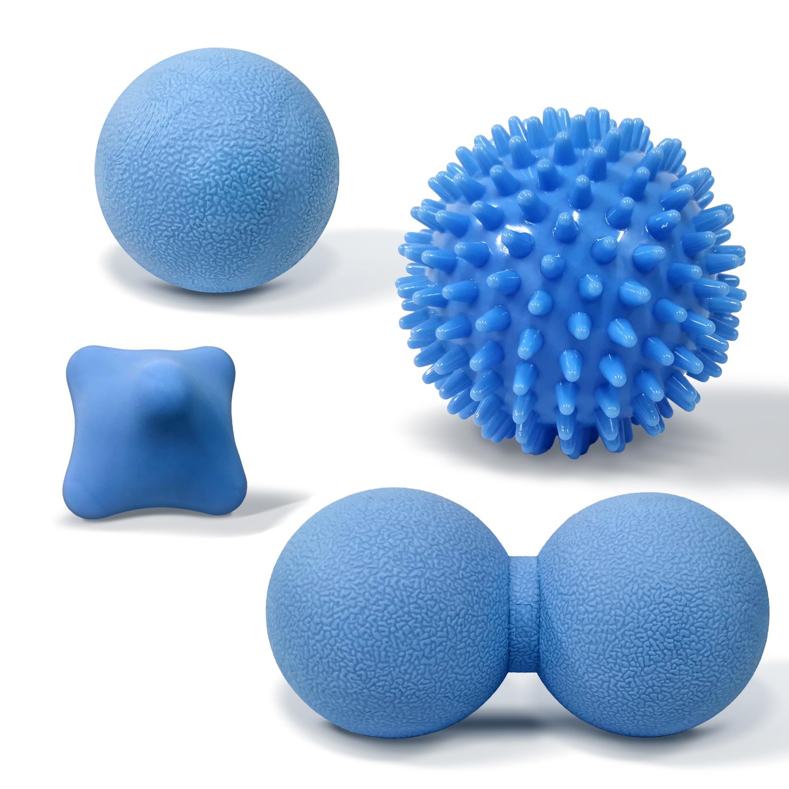Deep Tissue Massage Lacrosse Ball Set of 4, Myofascial Release Roller for Pla…