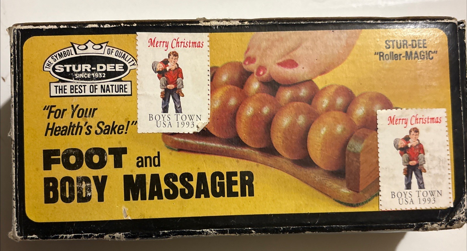 Vintage Stur Dee Foot and Body Massager New Open Box