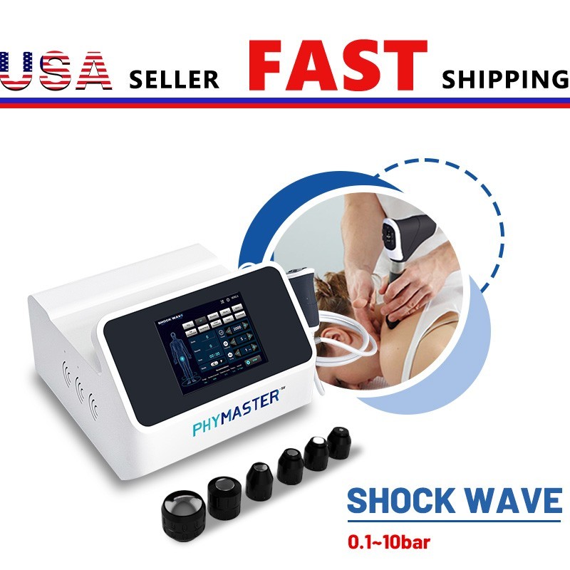 2026 New Pneumatic Shockwave Therapy Machine for ED, Muscle Pain Relief 10 Bar