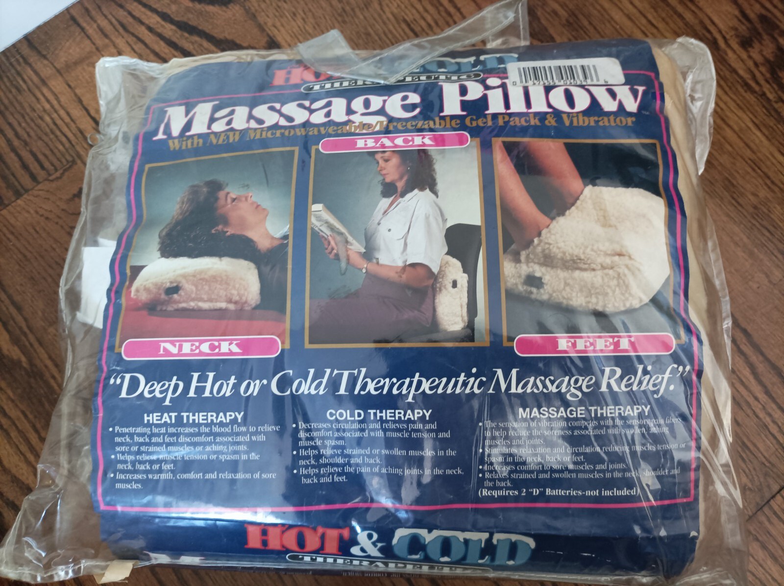 Massage Pillow Hot & Cold Therapeutic. Neck. Back. Feet