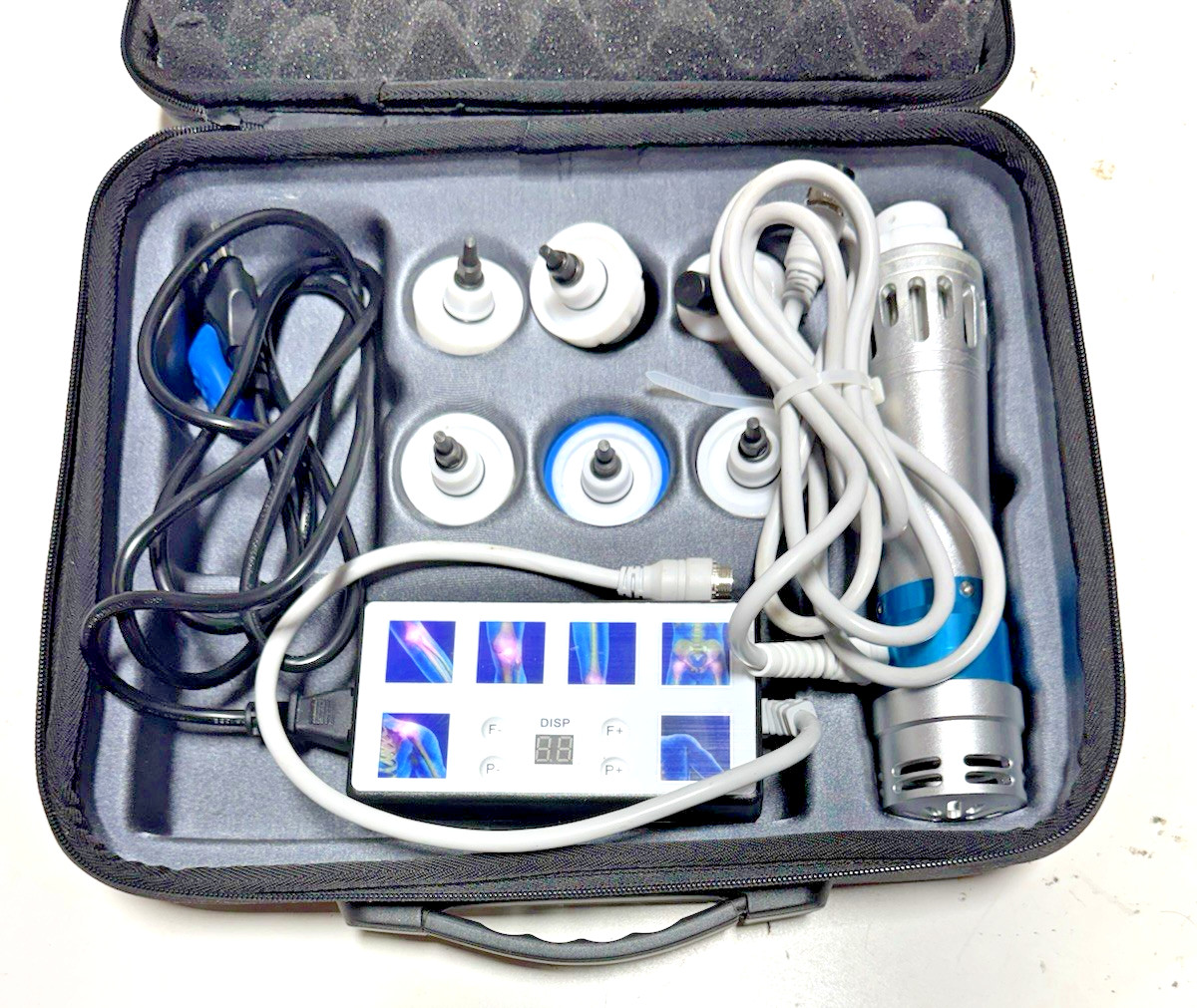 CTLNHA HL.3621 Portable Electro Magnetic Shockwave Massager & Carrying Case