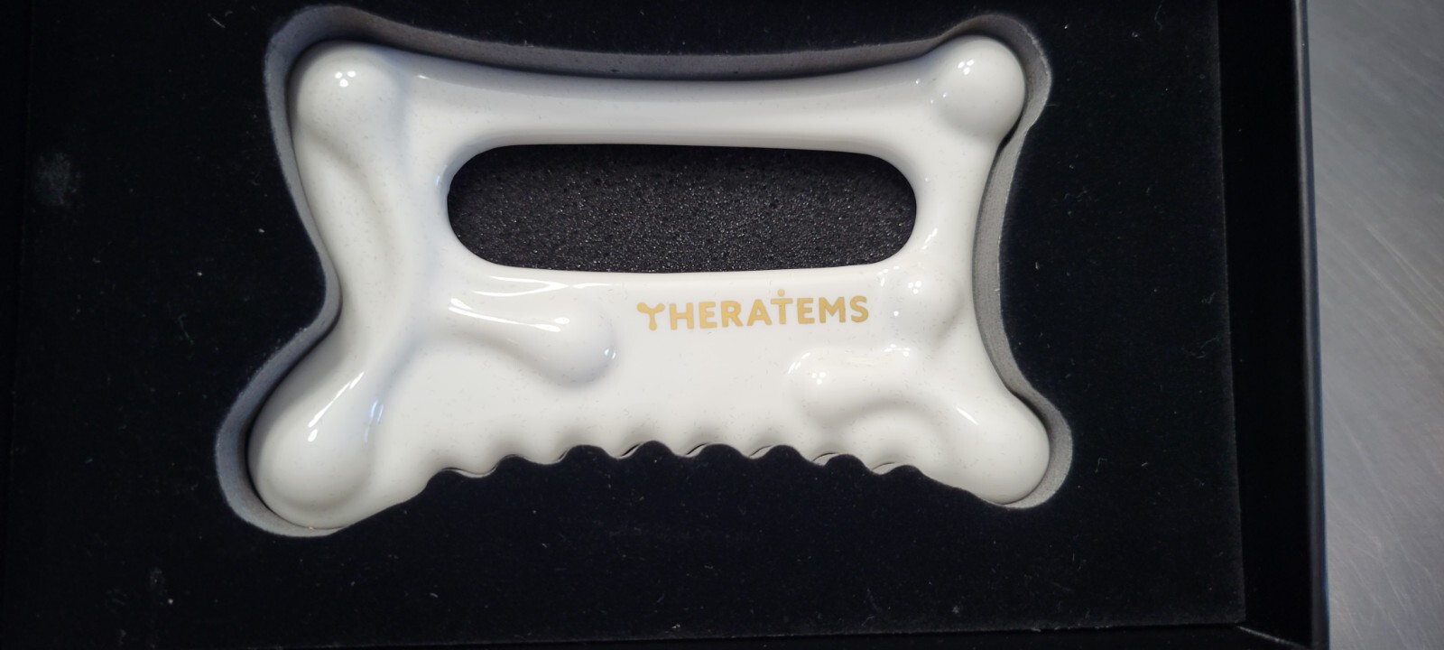 Natural Ceramic gua sha Massage Tool, Theratems guasha Lymphatic Drainage