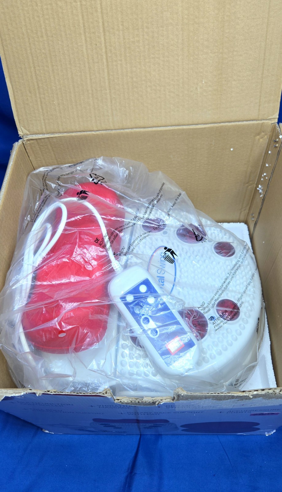Vital Swing Chi Machine Massager Remote Red Light Therapy Vibration Foot Back