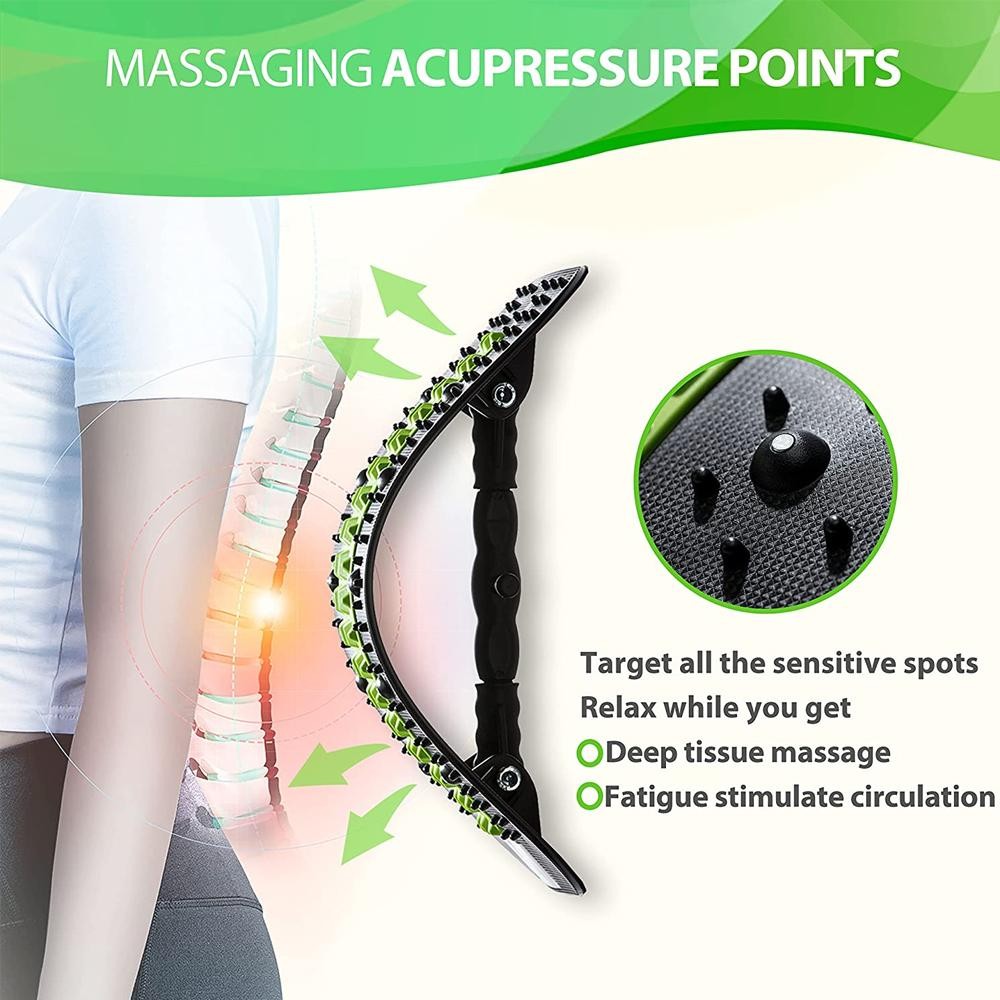 6th Gen Upgraded Back Stretcher Lumbar Support Magnetic Massage Pain Relief Padש