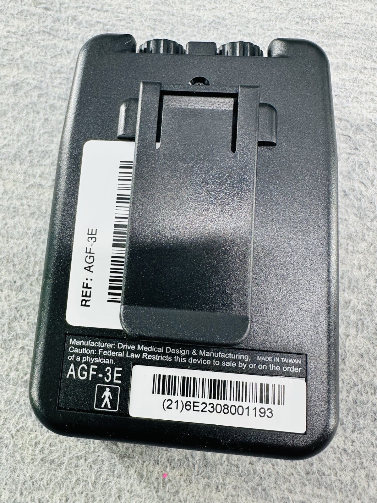 DRIVE AGF-3E- Economy Tens Unit 2 Channel 9 Volt Pain Relief/Pt C6