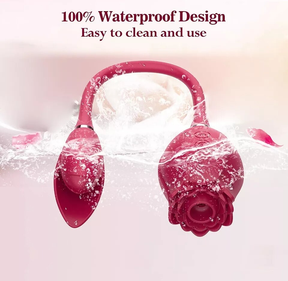 Multispeed-Personal-Massage-Rose-Vibrator-Licking-Massager-for-Women-Gift NEW