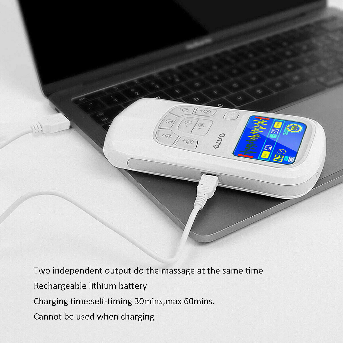 OSITO TENS Unit Electric Pulse Massager Muscle Stimulator Machine Pain Relief US