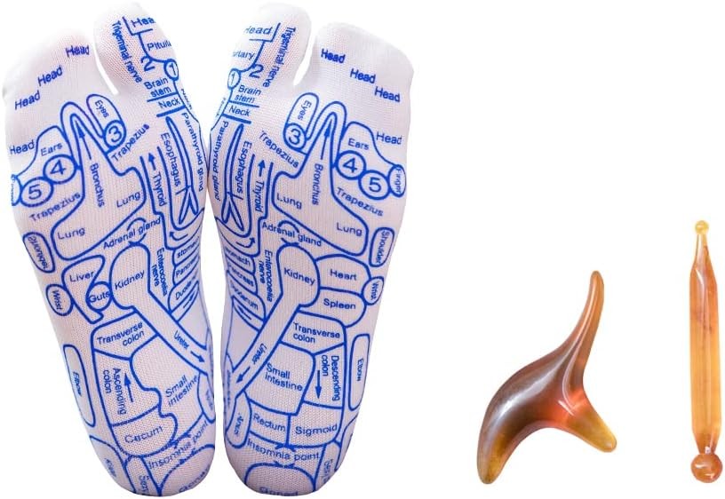 Broman Reflexology Socks with Trigger Point Massage Tool, Socktools4woman