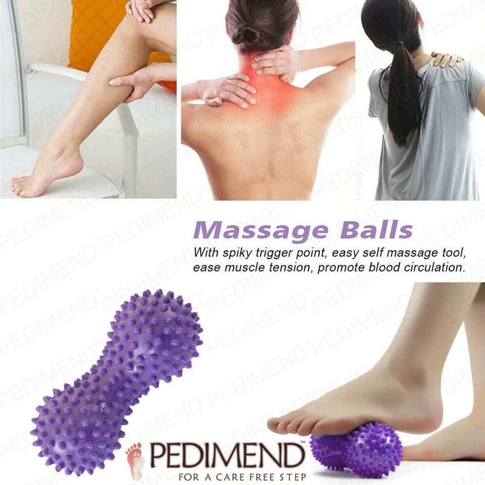 Peanut Yoga Massage Ball Spiky Therapy Roller Reflexology Trigger Point Tool