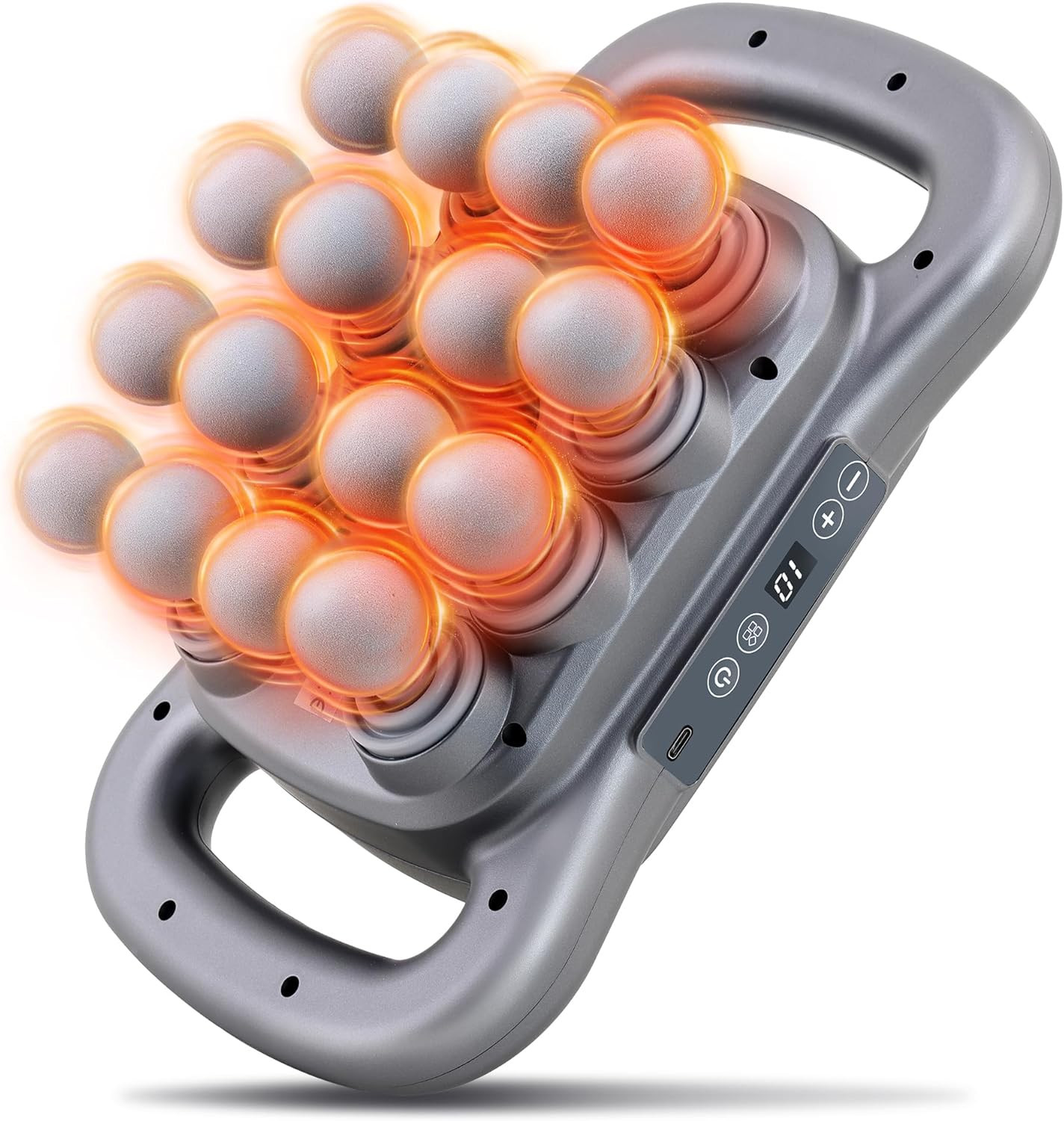 16 Head Massage Gun Set, Deep Tissue Percussion Massager, 2600Mah Electric Ma…