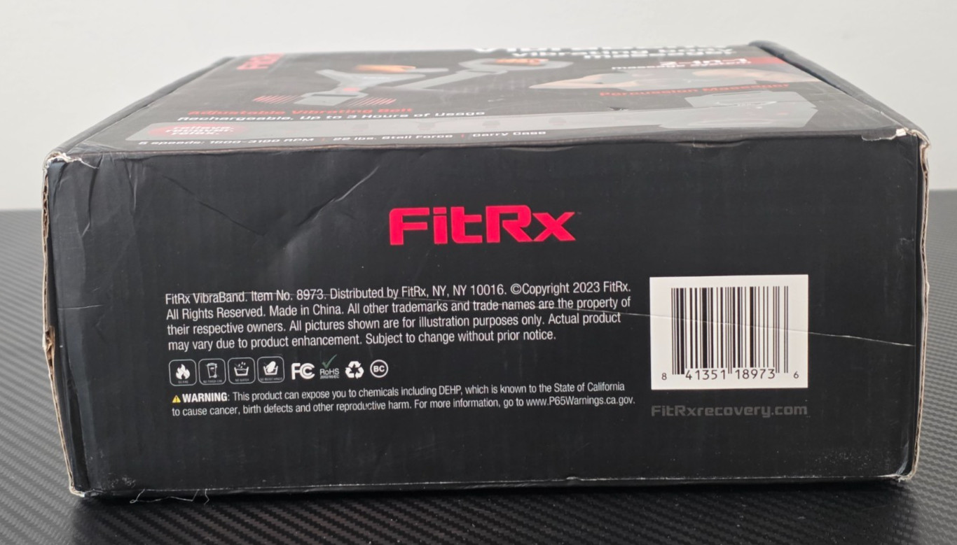FitRx 2-in-1 Vibrating Massage Belt and Massage Gun #8973WM
