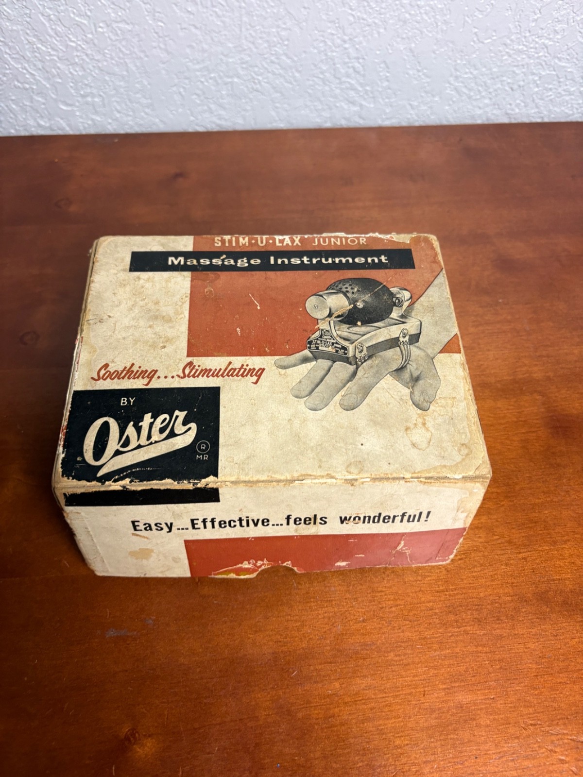 Vintage Oster Stim-U-Lax Junior Massage Instrument Model M4 w/ Box Parts Repair