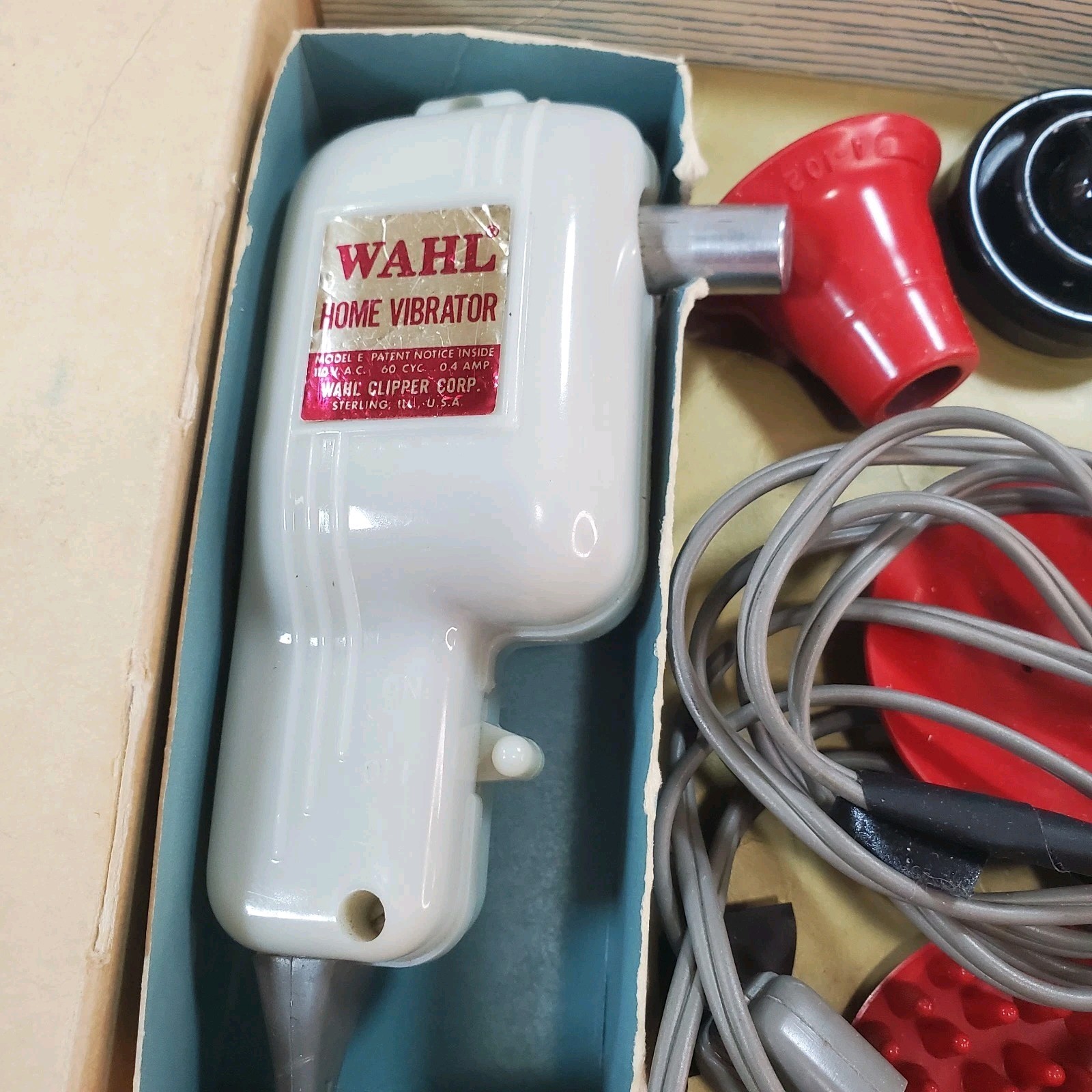 Vintage WAHL No. 410 Home Vibrator Electric Massage Tested Works ** Read**