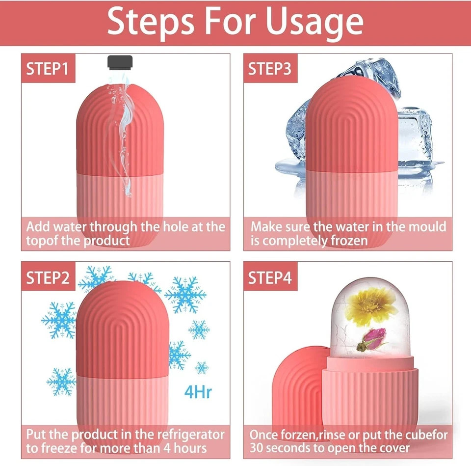 Ice Cube Roller Massager for Face, Eyes and Neck Naturally Conditioning and Skin