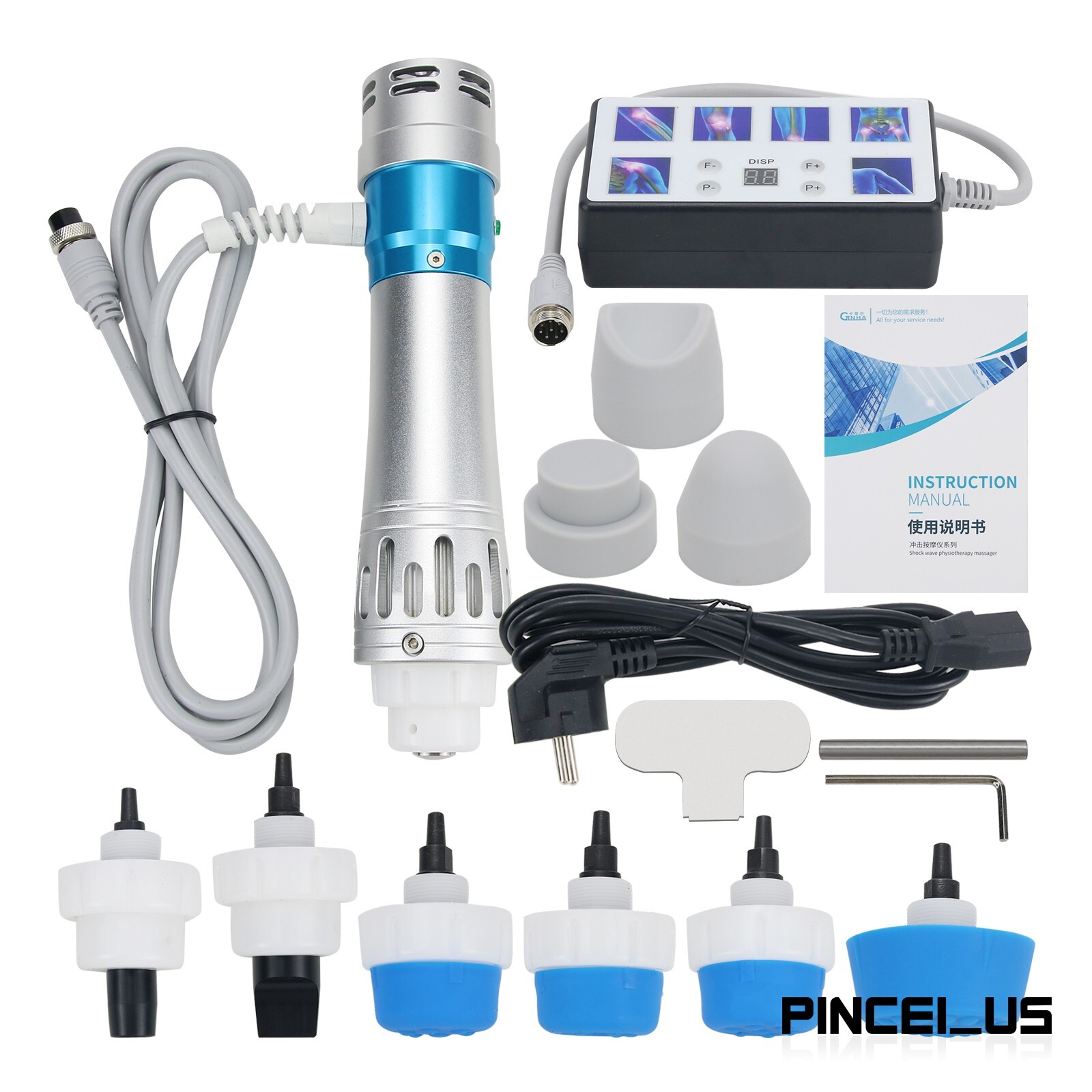 CTLNHA HL.3621 Shock Wave Therapy Equipment ED Massager w/ Storage Bag pe66