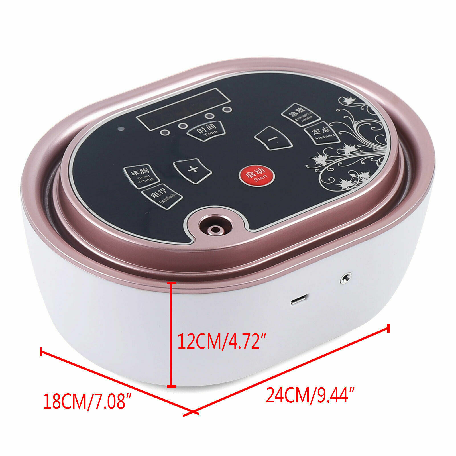 Electric Vacuum Massage Breast Cup Enlargement Therapy Machine Enhancement Pump
