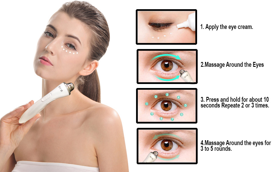 Sonic Vibration Mini Eye Face Massager Anti Wrinkle Device