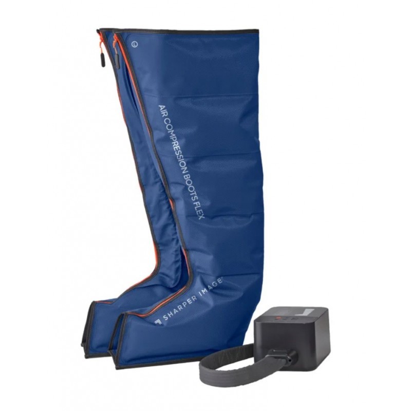 Sharper Image Air Compression Boots Flex Leg Recovery System Large/XLarge (Blue)