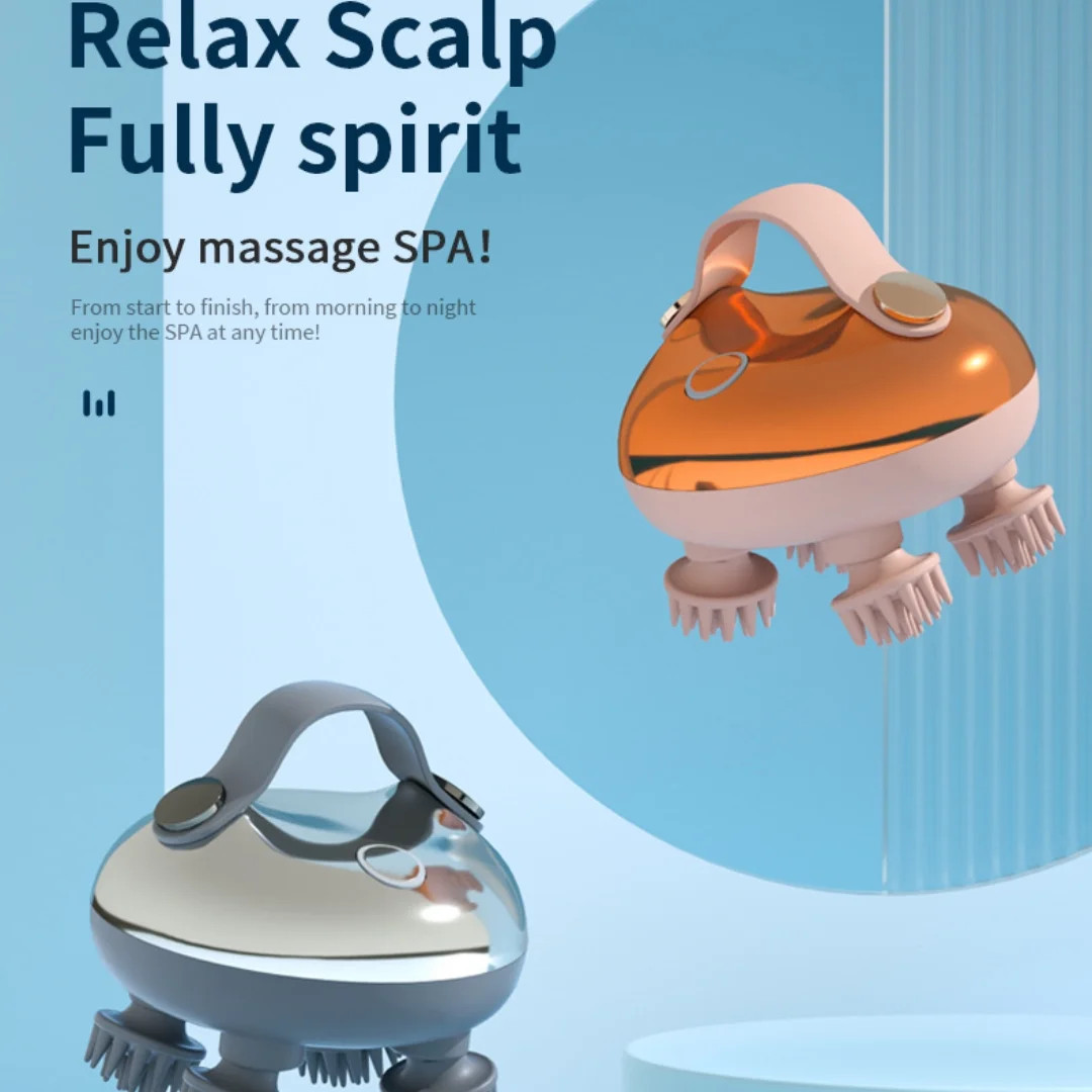 Scalp Massager Portable Electric Scalp Massager Hair Growth,Waterproof Handheld