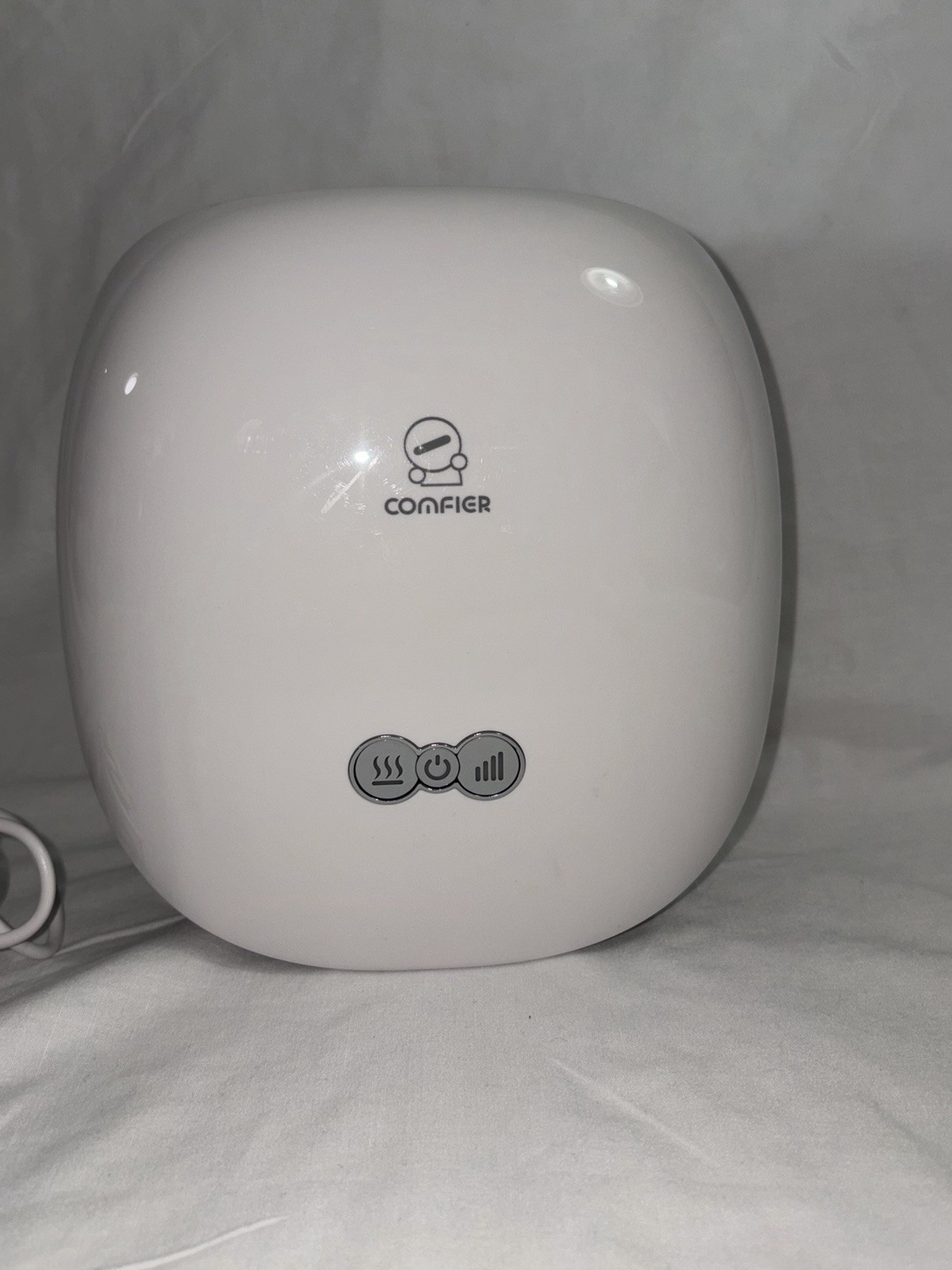 COMFIER CF-4803 Cordless Air Compression Heated Hand Massager, White 5V