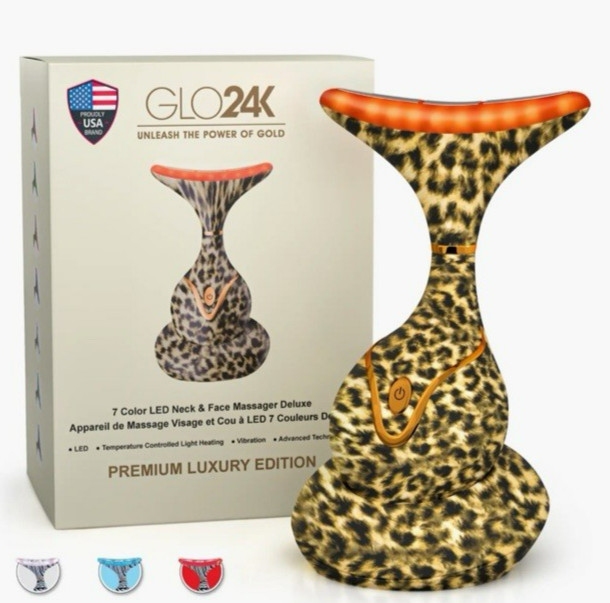 Glo24K 3D Spa Pro LED Massager for Face & Body Multifunctional Premium Luxury Ed