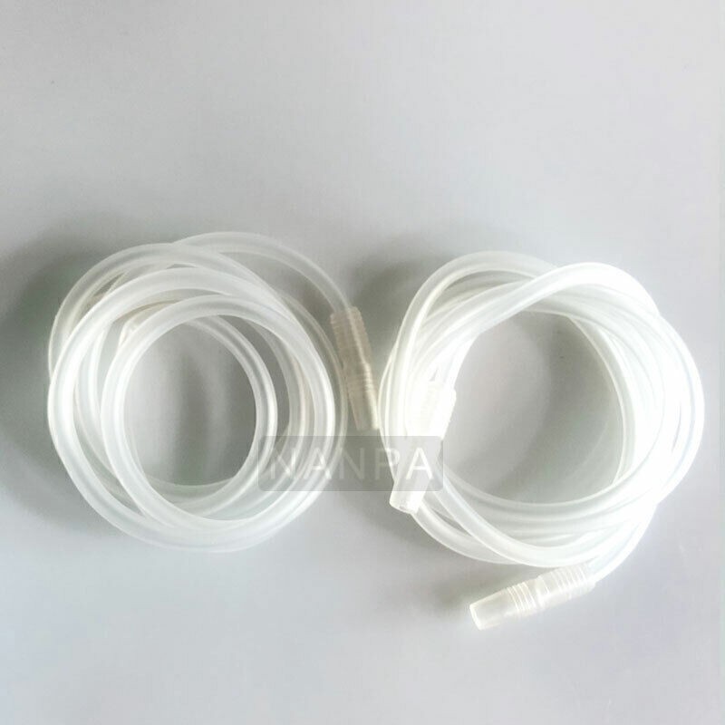 2PCS Replacement Straight Tubing Hose Tube For Vacuum Therapy Breast Machine