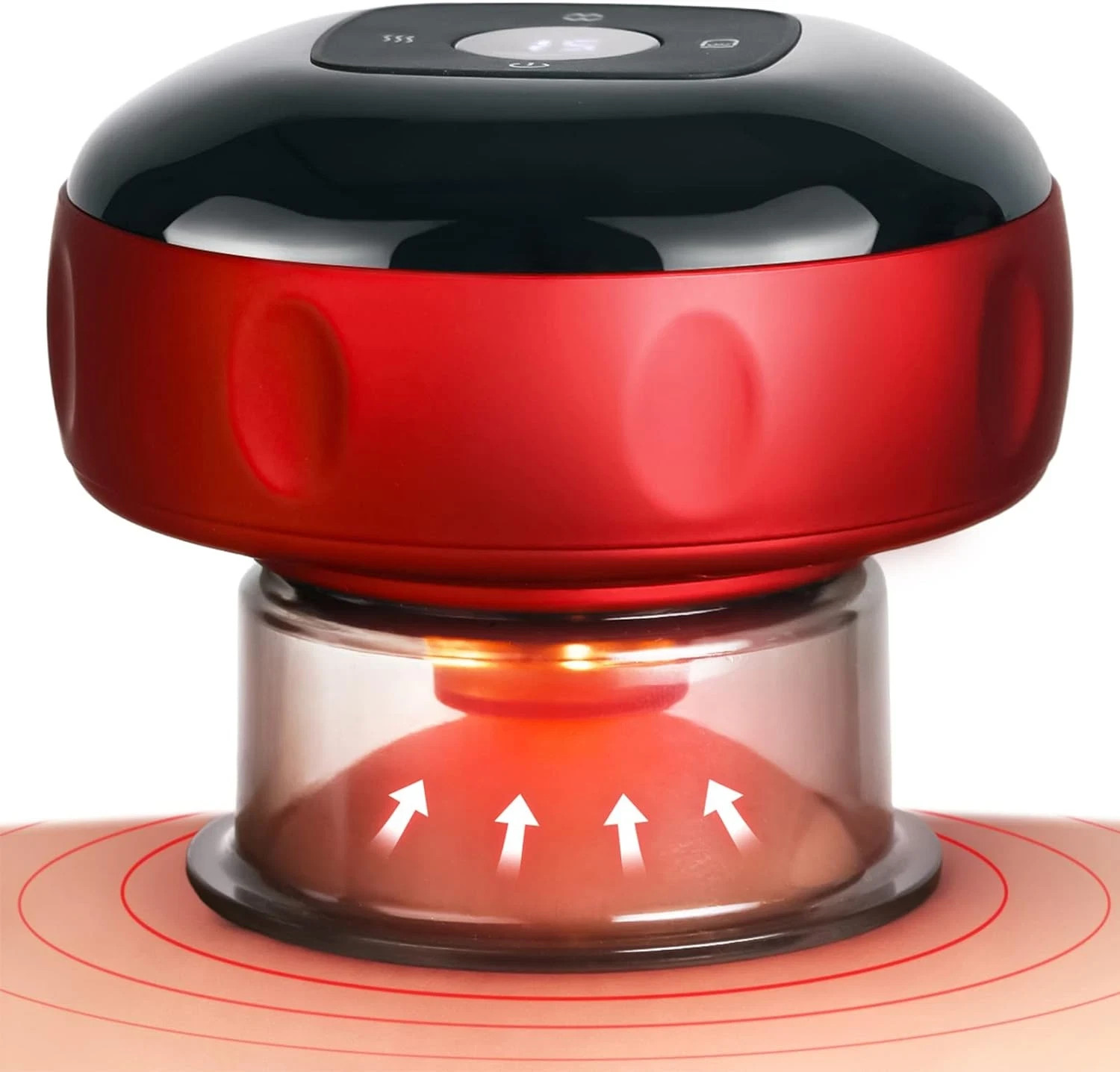 5-In-1 Smart Dynamic Cupping Therapy Set w Red Light Cupping Kit Massage Therapy