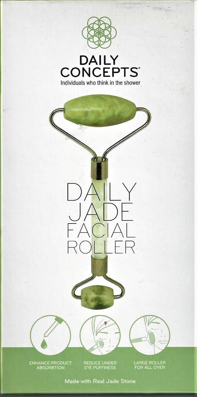 DAILY CONCEPTS ~ DAILY JADE FACIAL ROLLER ~ BRAND NEW IN SEALED BOX