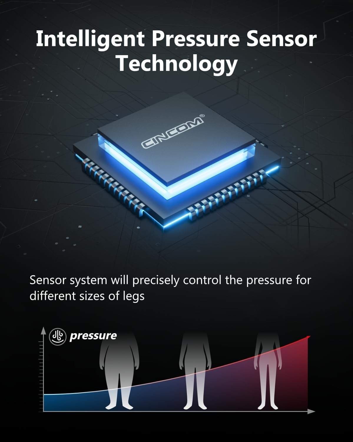 Cordless Leg Recovery System with Dynamic Compression Massage Technology