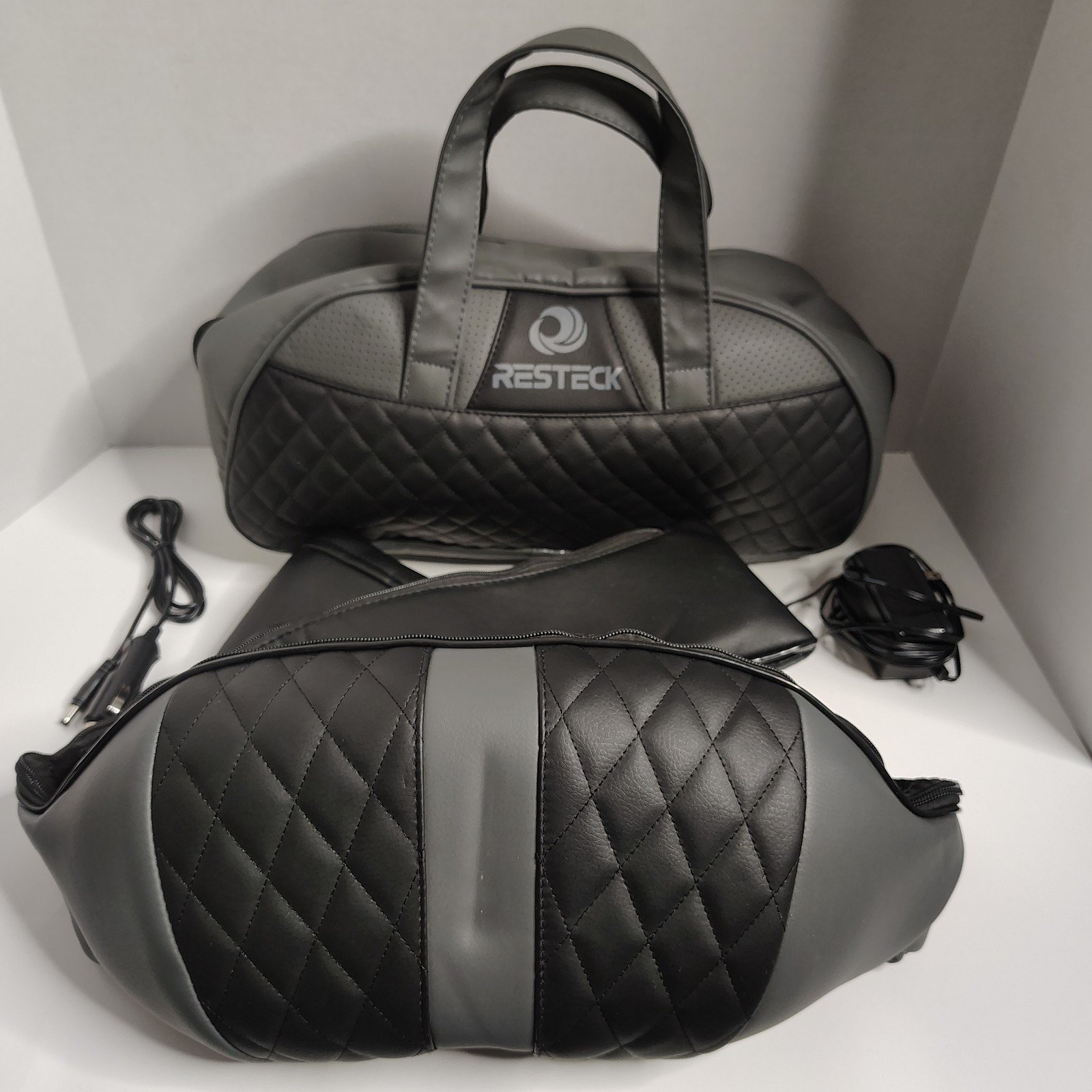 Resteck Shiatsu Massager for Neck & Back Heat Adjustable Levels No Box