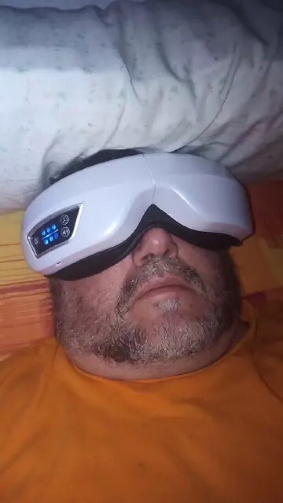 Electric Eye Massager Bluetooth , Masajeador de ojos con calor en blanco