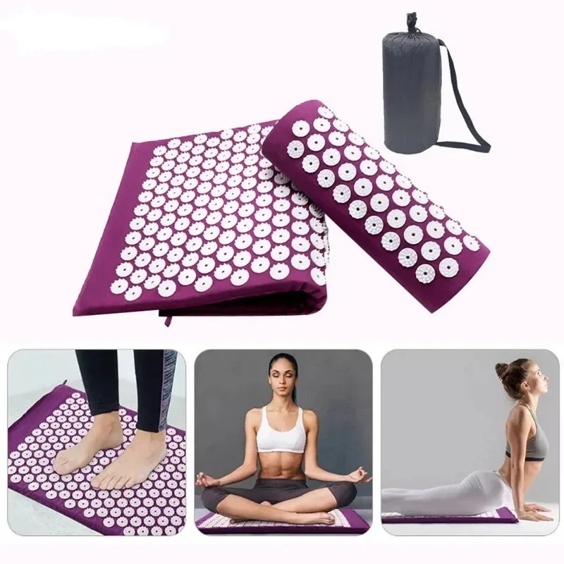 1PC/SET Massager Cushion Acupressure Mat Pillow Relieve Stress Back Pain