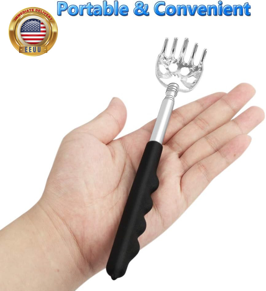 6 Pack Telescoping Back Scratcher – Bear Claw Back Scratchers – Portable Extenda