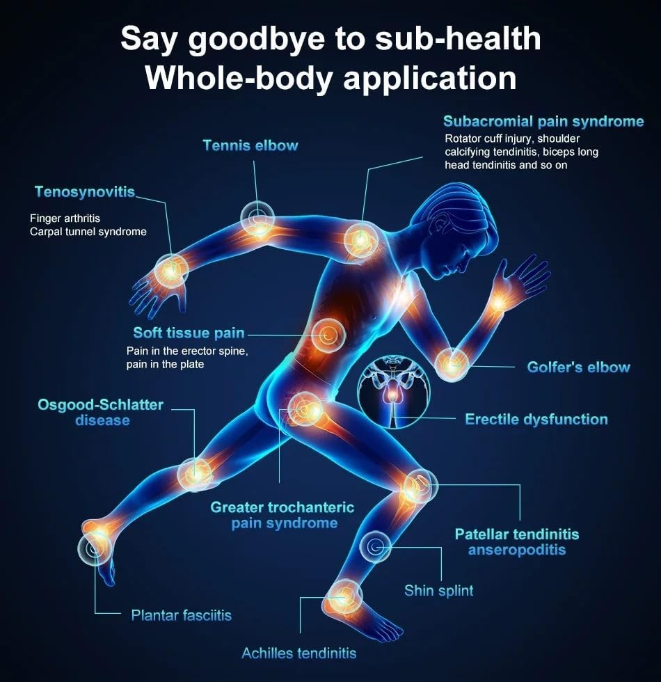 Portable Silent Shockwave Therapy Machine, Effective Electromagnetic