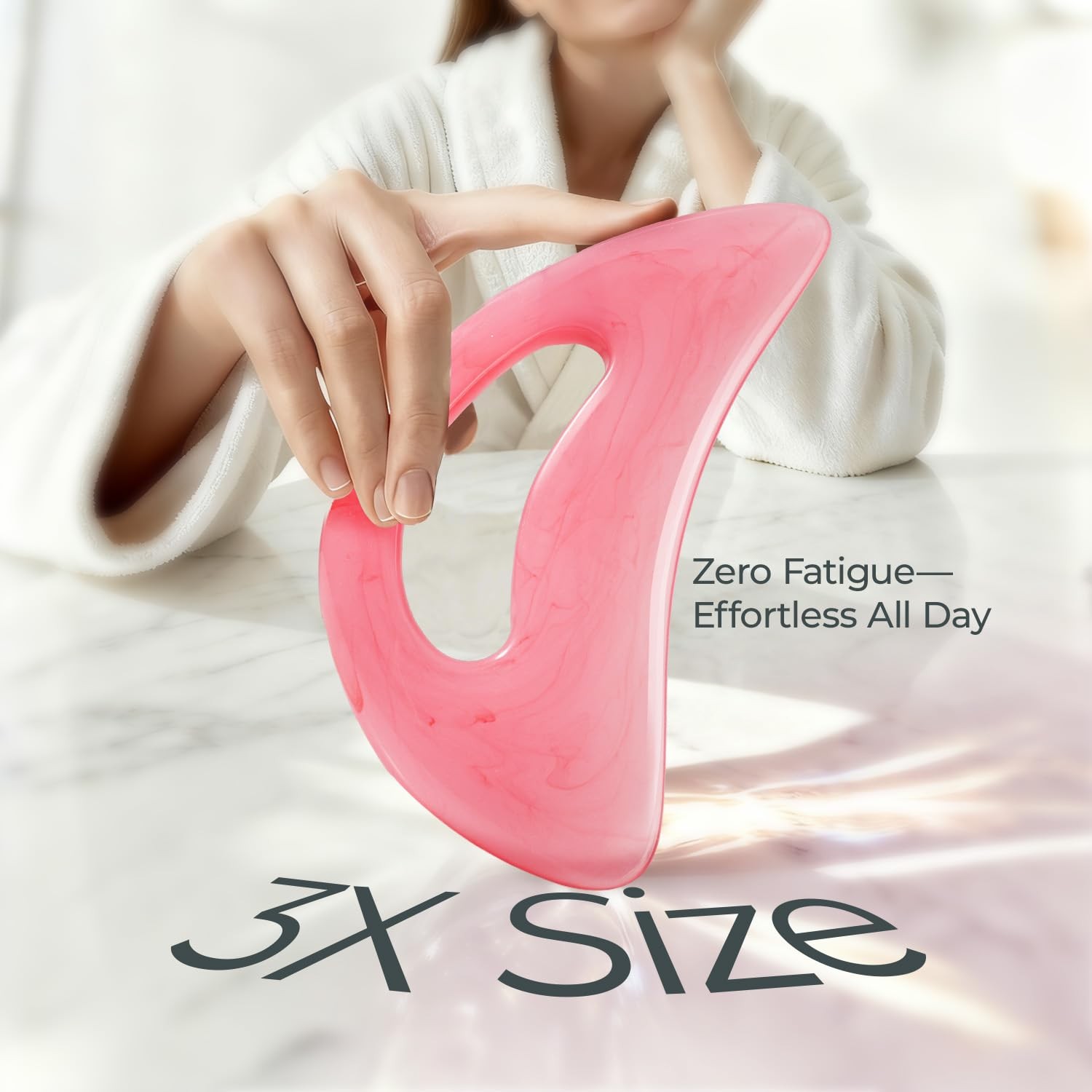 Scienlodic Gua Sha Massage Tool Handle Resin Larger Scraping Tool For Back Neck