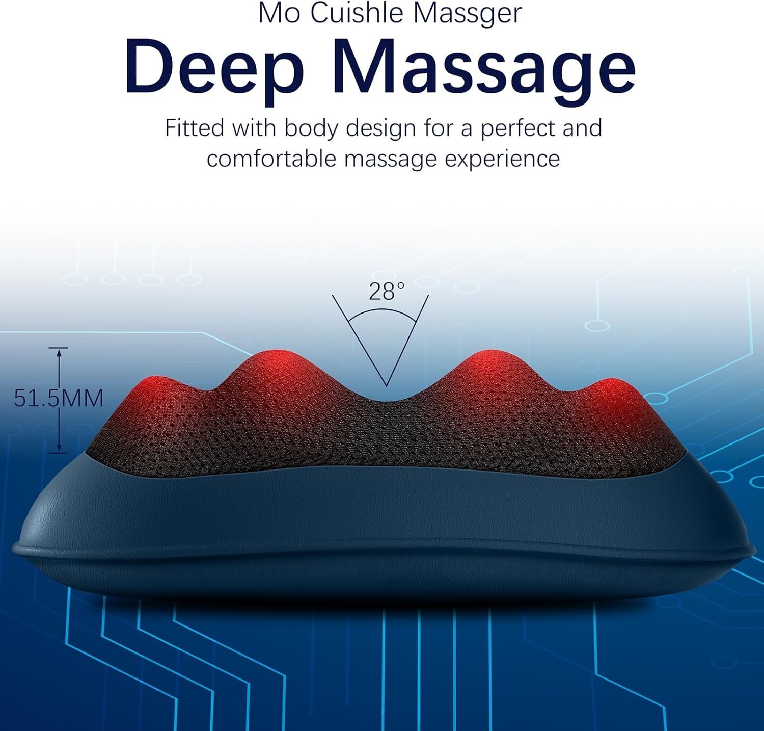 Leather Shiatsu Massage Pillow with Heat – Pain Relief for Every Occasion