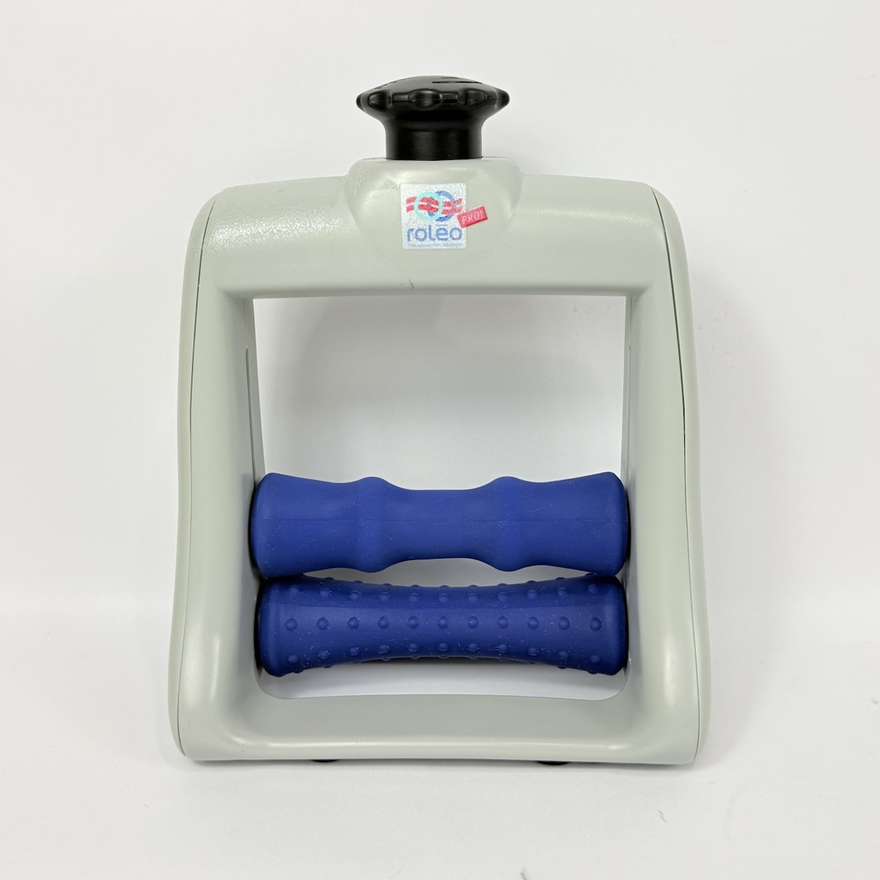 Roleo PRO Arm Massager 7.5″x 4.75″x9″ Adjustable Pressure Roller Grey Blue EXC