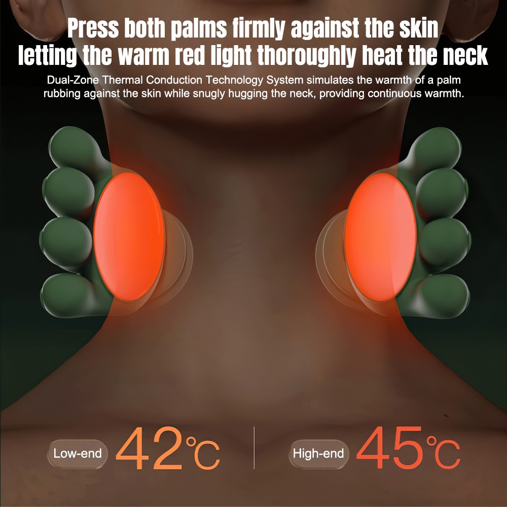 Bionic Electric Neck & Shoulder Back Massager 4D Kneading Pain Relief Shiatsu US