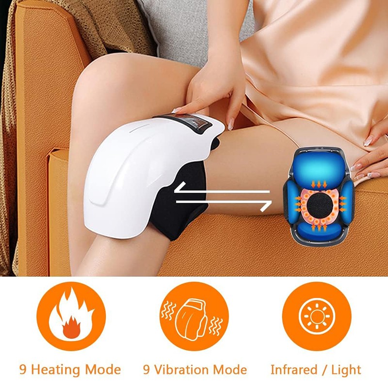 1/2PCS Cordless Knee Massager Heated Vibration Therapy W/ LED Screen Gift