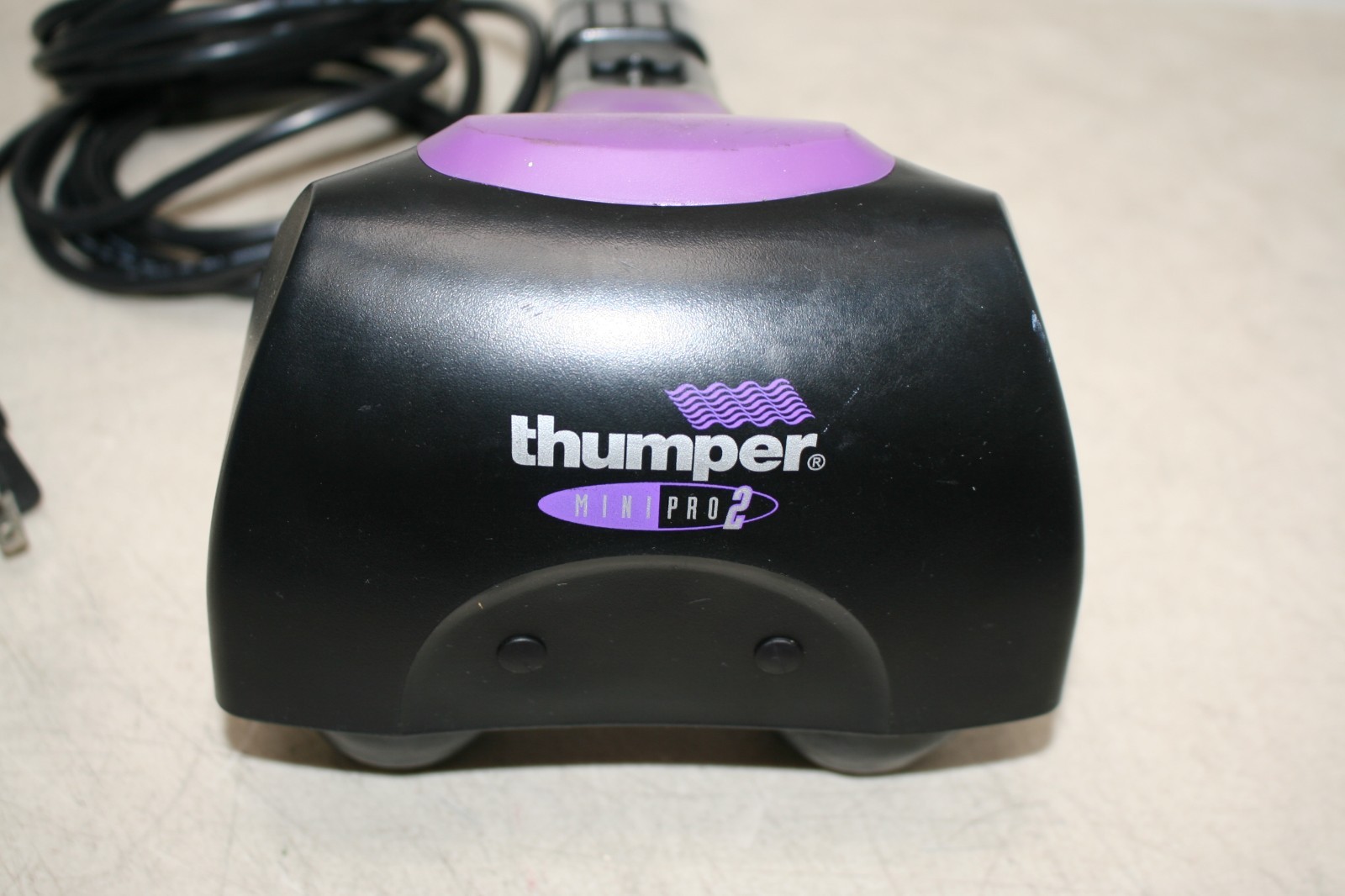 Thumper Mini Pro 2 Handheld Percussive Massager Black Purple Model NA01N Tested