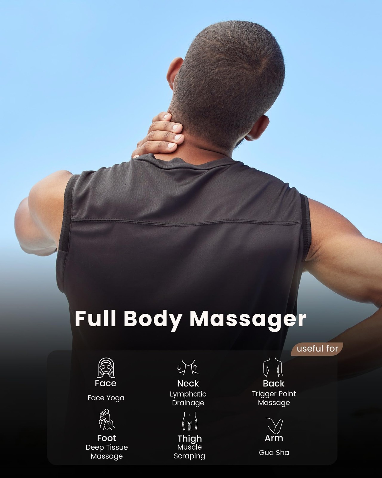 Trigger Point Massage Tool for Pain Relief Deep Tissue & Gua Sha, HSA Fascia …