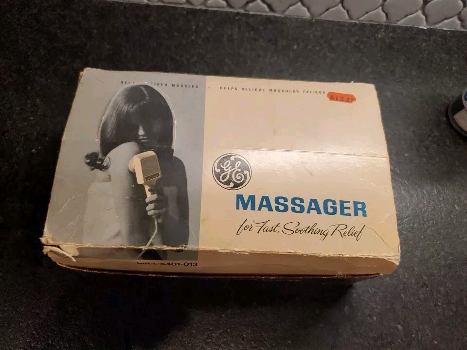 VTG GE GENERAL ELECTRIC MASSAGER MODEL MR-1 – TESTED AND WORKS WITH ORIGINAL BOX