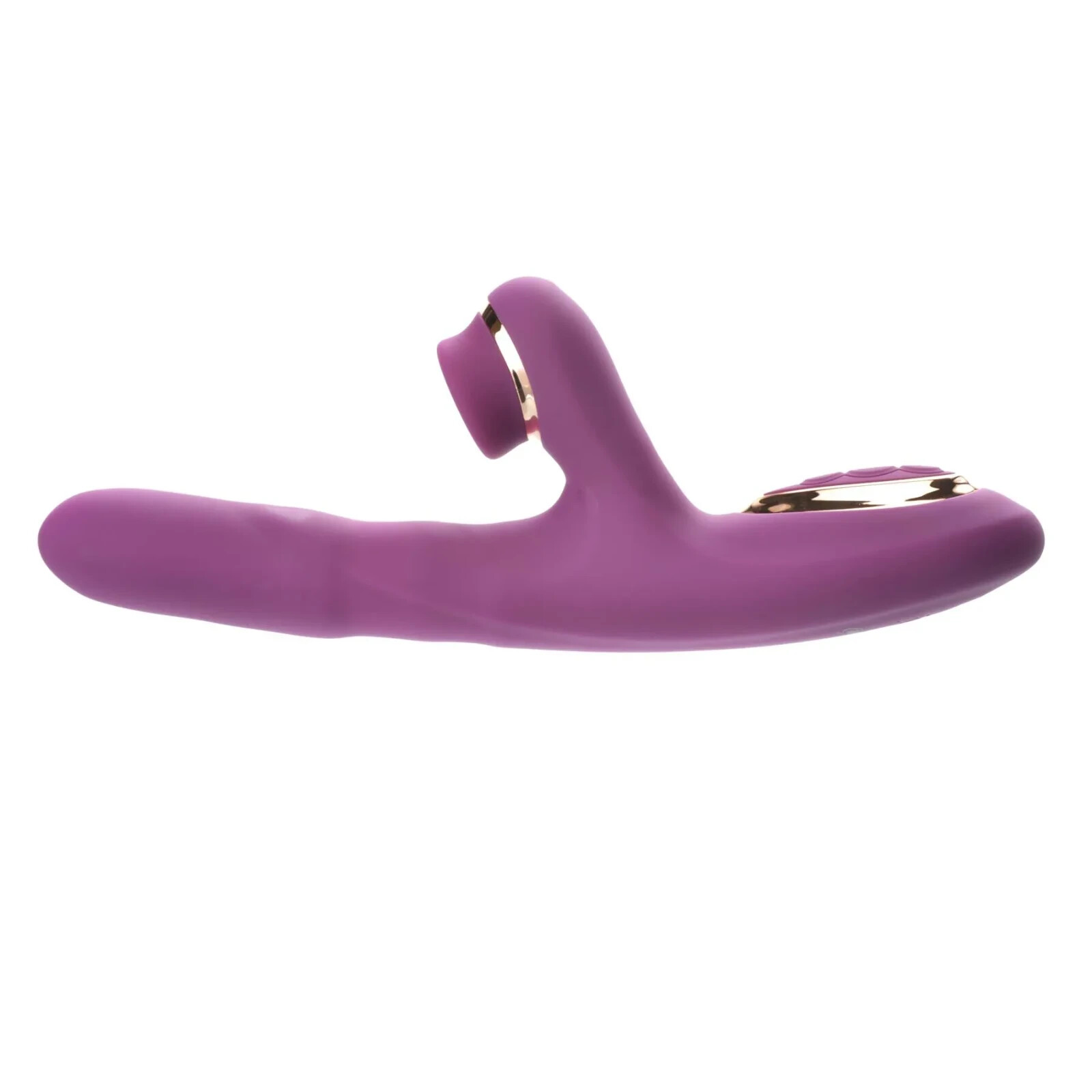 Rose Gold Tappin’ Thumping and Thrusting Dual Stimulating Rabbit