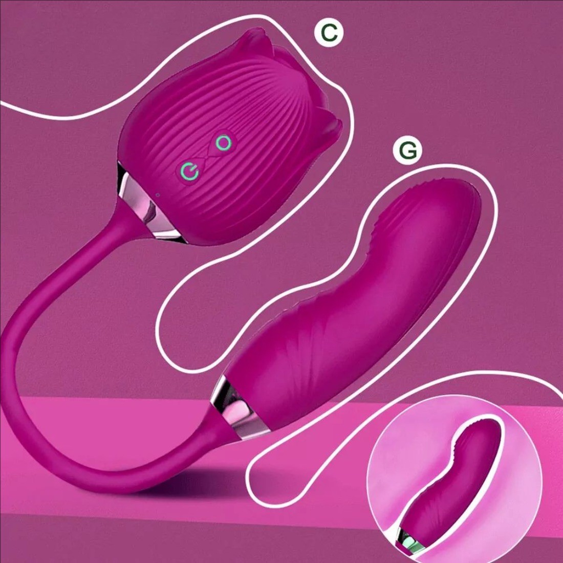 10 speed Rose Female Anniversary Female Birthday Gift Massage Tongue Licking USA
