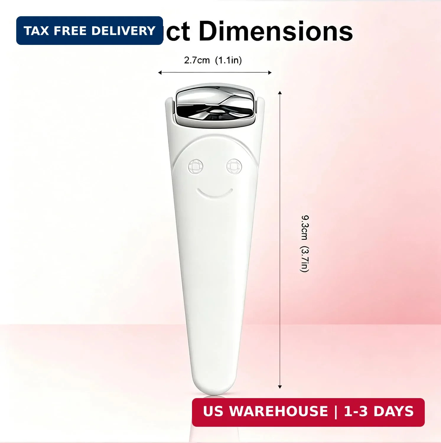 Mini Stainless Steel Ice Roller for Face & Under Eye, Travel Size Cooling Facial