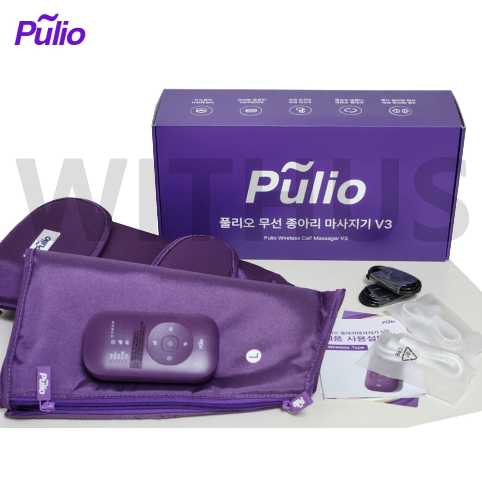 Pulio V3 Wireless Heat Air Pressure Calf Massage Machine Air Massager P005